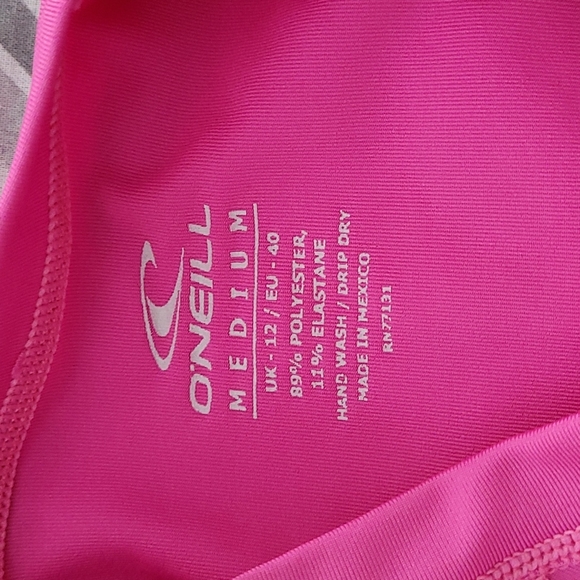 O'Neill Womens Fox Pink Rash Guard/Surf Tee - Picture 5 of 7